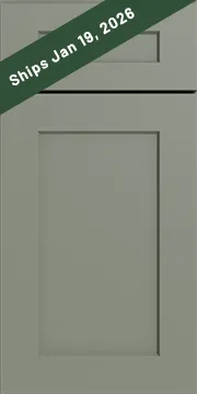 Sage Green Shaker custom cabinet door